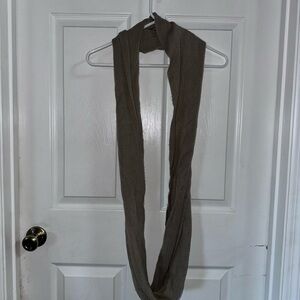 Tan Knit Infinity Scarf